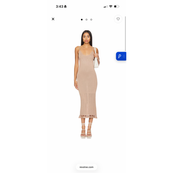PEIXOTO Dresses & Skirts - PEIXOTO Nora Knit Dress in Camel Knit in Tan